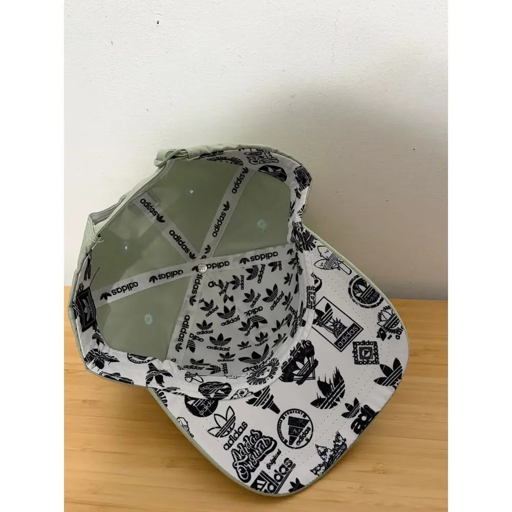 Adidas Originals Trefoil Sage Green Baseball Cap Hat Adjustable Logo NWT